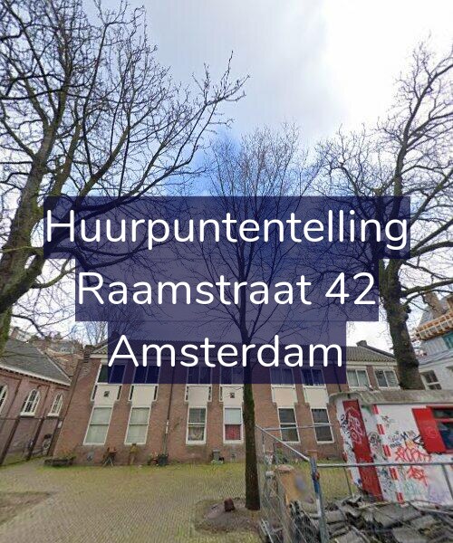 Foto gevel Huurpuntentelling voor Raamstraat 42, Amsterdam