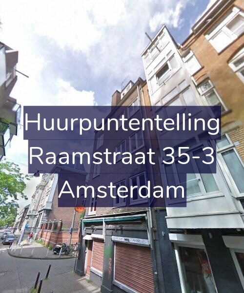 Foto gevel Huurpuntentelling voor Raamstraat 35-3, Amsterdam
