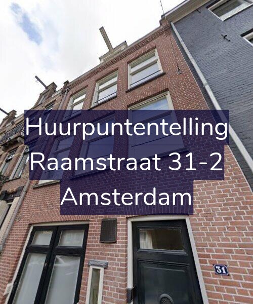 Foto gevel Huurpuntentelling voor Raamstraat 31-2, Amsterdam