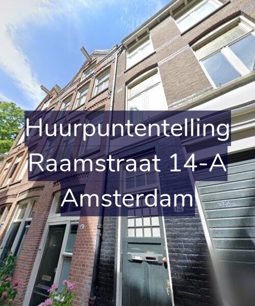 Foto gevel Huurpuntentelling voor Raamstraat 14-A, Amsterdam