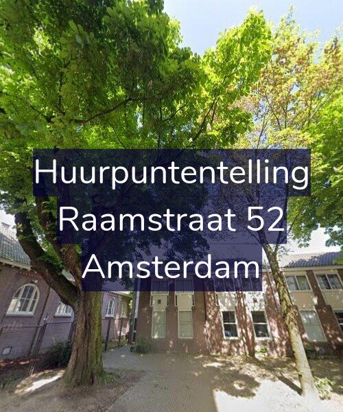 Foto gevel Huurpuntentelling voor Raamstraat 52, Amsterdam