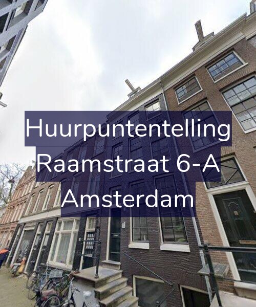 Foto gevel Huurpuntentelling voor Raamstraat 6-A, Amsterdam