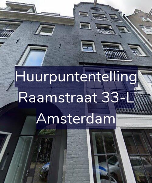 Foto gevel Huurpuntentelling voor Raamstraat 33-L, Amsterdam