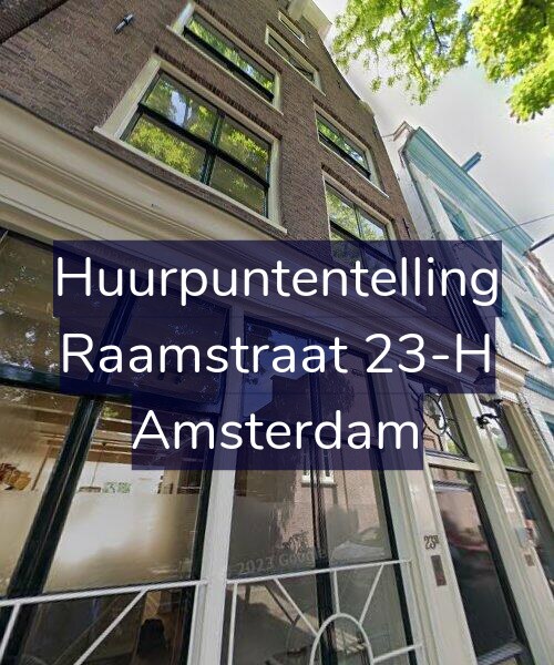 Foto gevel Huurpuntentelling voor Raamstraat 23-H, Amsterdam