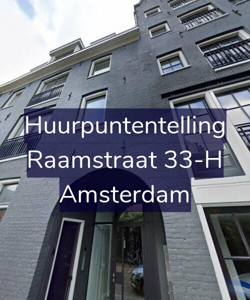 Foto gevel Huurpuntentelling voor Raamstraat 33-H, Amsterdam