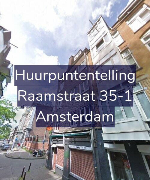 Foto gevel Huurpuntentelling voor Raamstraat 35-1, Amsterdam