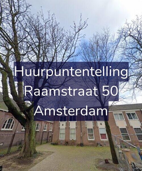 Foto gevel Huurpuntentelling voor Raamstraat 50, Amsterdam
