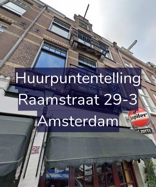 Foto gevel Huurpuntentelling voor Raamstraat 29-3, Amsterdam