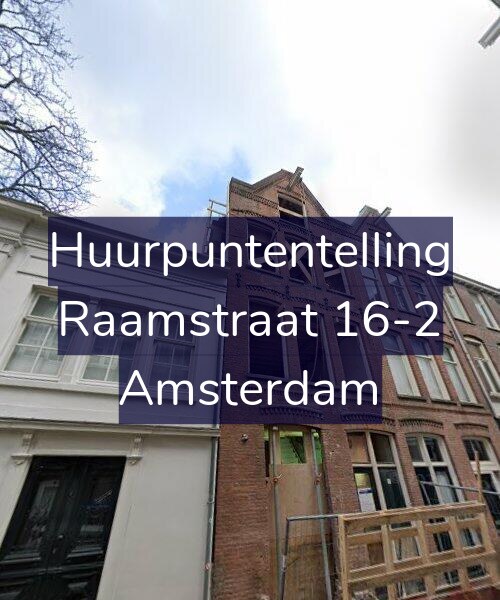 Foto gevel Huurpuntentelling voor Raamstraat 16-2, Amsterdam