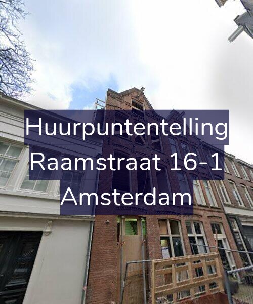 Foto gevel Huurpuntentelling voor Raamstraat 16-1, Amsterdam