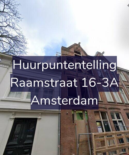 Foto gevel Huurpuntentelling voor Raamstraat 16-3A, Amsterdam
