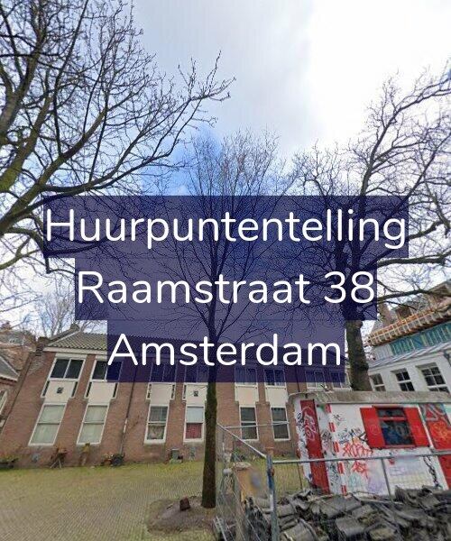 Foto gevel Huurpuntentelling voor Raamstraat 38, Amsterdam