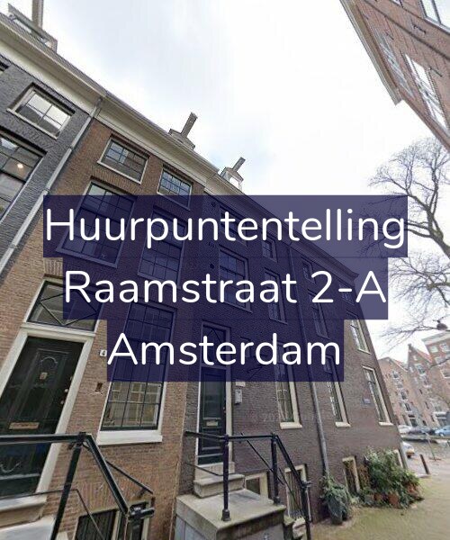 Foto gevel Huurpuntentelling voor Raamstraat 2-A, Amsterdam