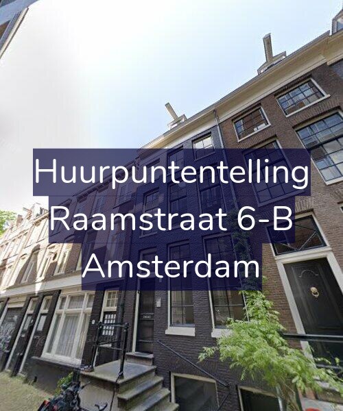 Foto gevel Huurpuntentelling voor Raamstraat 6-B, Amsterdam