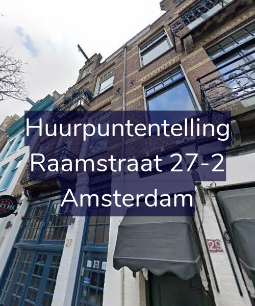 Foto gevel Huurpuntentelling voor Raamstraat 27-2, Amsterdam