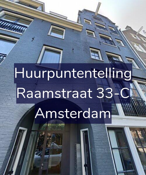 Foto gevel Huurpuntentelling voor Raamstraat 33-C, Amsterdam