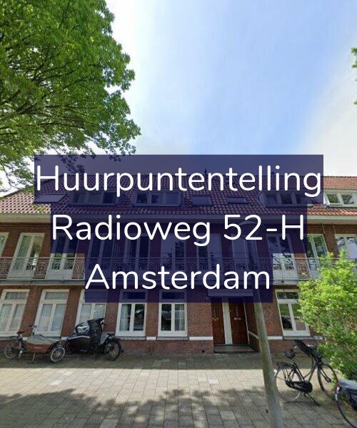 Foto gevel Huurpuntentelling voor Radioweg 52-H, Amsterdam