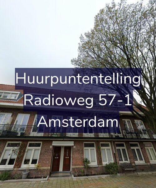 Foto gevel Huurpuntentelling voor Radioweg 57-1, Amsterdam