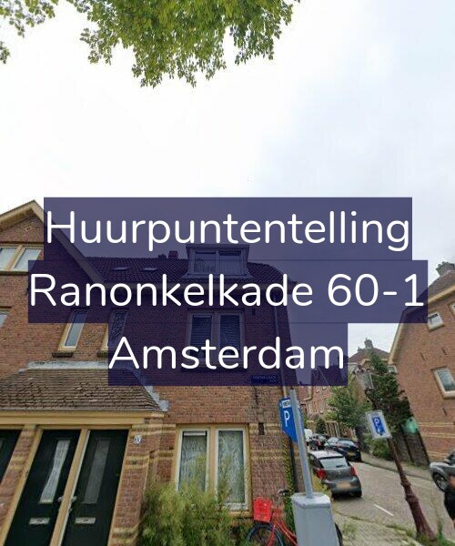 Foto gevel Huurpuntentelling voor Ranonkelkade 60-1, Amsterdam