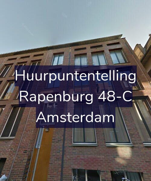 Foto gevel Huurpuntentelling voor Rapenburg 48-C, Amsterdam