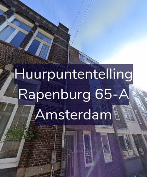 Foto gevel Huurpuntentelling voor Rapenburg 65-A, Amsterdam