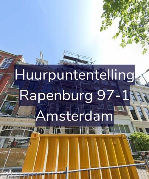Foto gevel Huurpuntentelling voor Rapenburg 97-1, Amsterdam