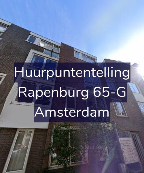 Foto gevel Huurpuntentelling voor Rapenburg 65-G, Amsterdam