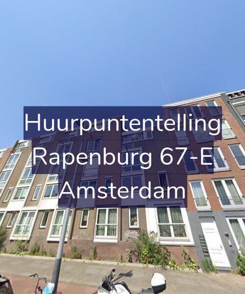 Foto gevel Huurpuntentelling voor Rapenburg 67-E, Amsterdam