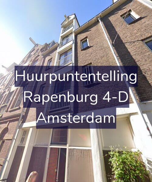 Foto gevel Huurpuntentelling voor Rapenburg 4-D, Amsterdam