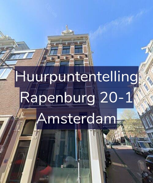 Foto gevel Huurpuntentelling voor Rapenburg 20-1, Amsterdam