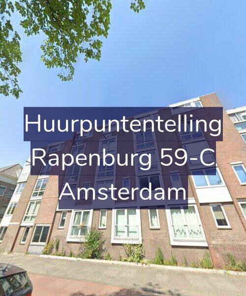 Foto gevel Huurpuntentelling voor Rapenburg 59-C, Amsterdam