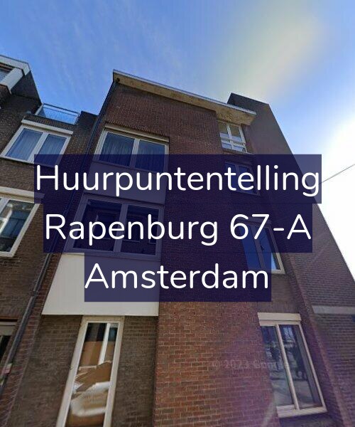 Foto gevel Huurpuntentelling voor Rapenburg 67-A, Amsterdam