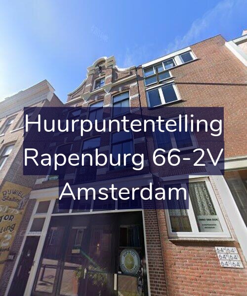 Foto gevel Huurpuntentelling voor Rapenburg 66-2V, Amsterdam