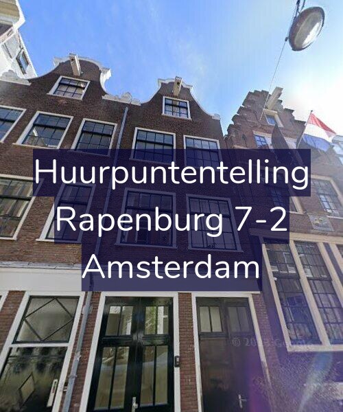 Foto gevel Huurpuntentelling voor Rapenburg 7-2, Amsterdam