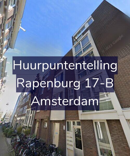 Foto gevel Huurpuntentelling voor Rapenburg 17-B, Amsterdam