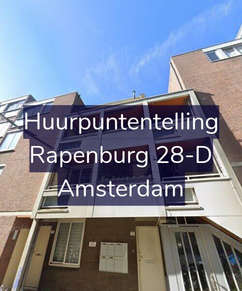Foto gevel Huurpuntentelling voor Rapenburg 28-D, Amsterdam
