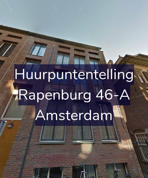 Foto gevel Huurpuntentelling voor Rapenburg 46-A, Amsterdam
