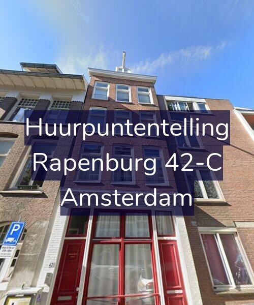 Foto gevel Huurpuntentelling voor Rapenburg 42-C, Amsterdam