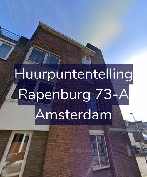 Foto gevel Huurpuntentelling voor Rapenburg 73-A, Amsterdam