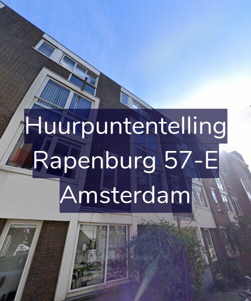 Foto gevel Huurpuntentelling voor Rapenburg 57-E, Amsterdam