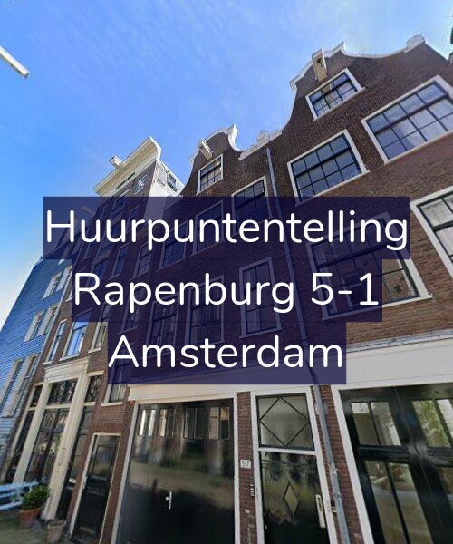 Foto gevel Huurpuntentelling voor Rapenburg 5-1, Amsterdam