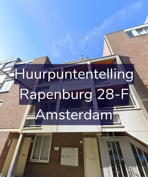 Foto gevel Huurpuntentelling voor Rapenburg 28-F, Amsterdam