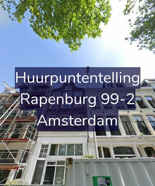 Foto gevel Huurpuntentelling voor Rapenburg 99-2, Amsterdam