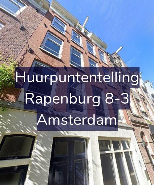 Foto gevel Huurpuntentelling voor Rapenburg 8-3, Amsterdam