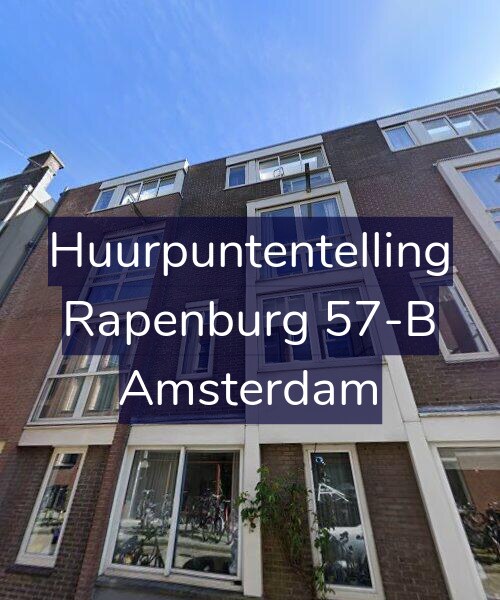 Foto gevel Huurpuntentelling voor Rapenburg 57-B, Amsterdam