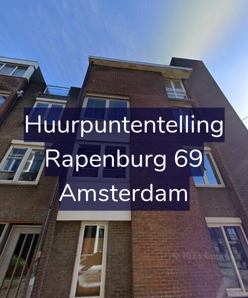 Foto gevel Huurpuntentelling voor Rapenburg 69, Amsterdam