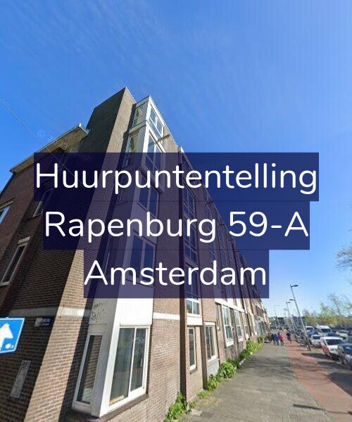 Foto gevel Huurpuntentelling voor Rapenburg 59-A, Amsterdam