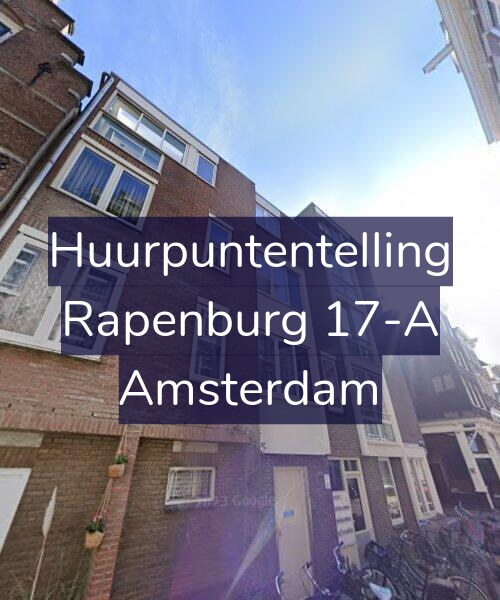 Foto gevel Huurpuntentelling voor Rapenburg 17-A, Amsterdam