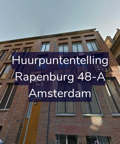 Foto gevel Huurpuntentelling voor Rapenburg 48-A, Amsterdam
