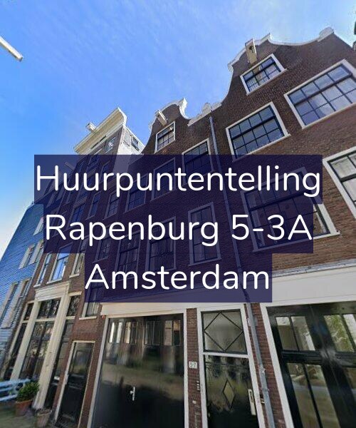 Foto gevel Huurpuntentelling voor Rapenburg 5-3A, Amsterdam